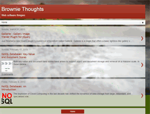 Tablet Screenshot of browniethoughts.com